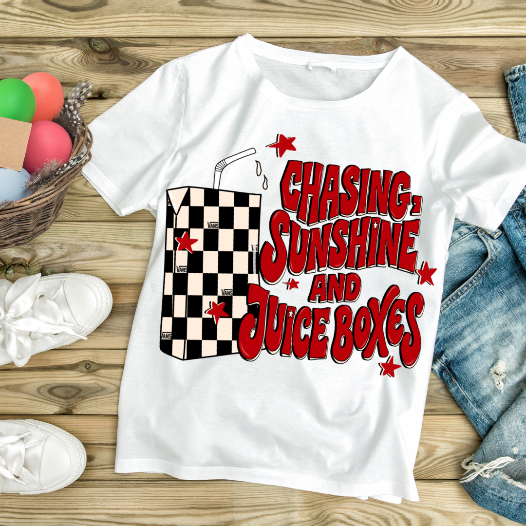 Youth T-Shirt: Chasing Sunshine & Juice Boxes
