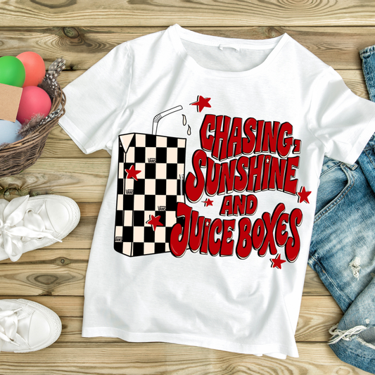 Youth T-Shirt: Chasing Sunshine & Juice Boxes