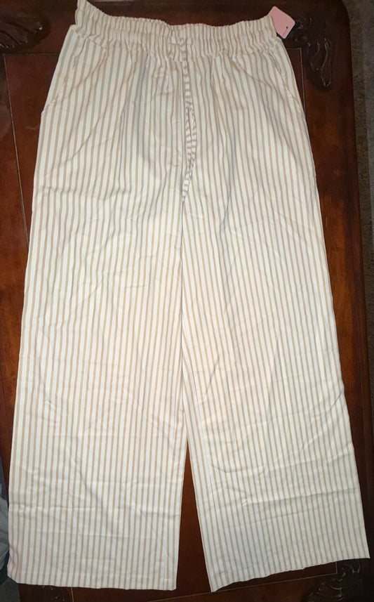 Stripped Pants with Pockets