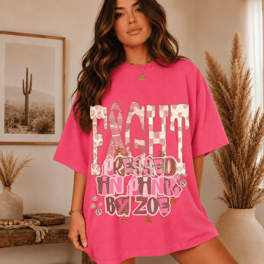 Pink FIGHT Breast Cancer Awareness Tee